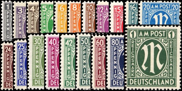 Bizone 1945 Nr. 16-35 - postfrisch