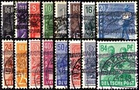 Bizone 1948 Mi.-Nr. 36-51 I - gestempelt
