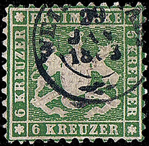 Württemberg 1862  Mi.-Nr. 23 - gestempelt