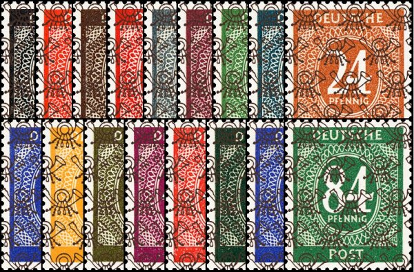 Bizone 1948 Nr. 52-68 II - postfrisch