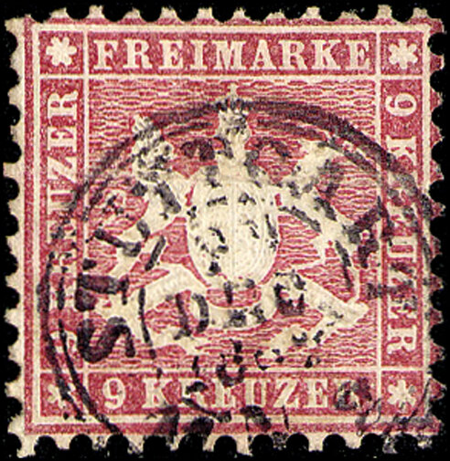 Württemberg 1862 Mi.-Nr. 24 - gestempelt