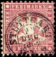 Württemberg 1862 Mi.-Nr. 24 - gestempelt