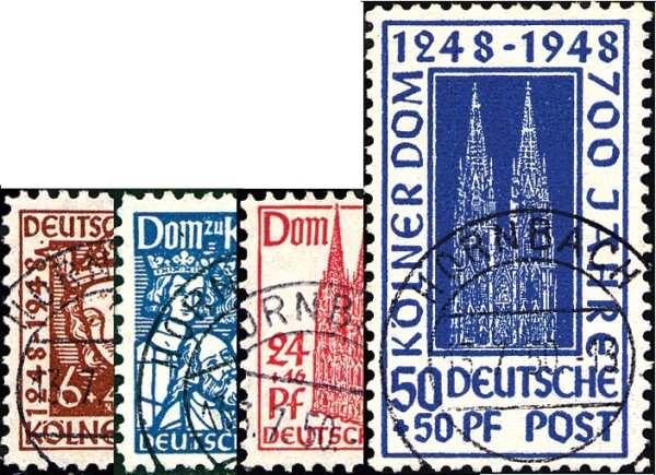 Bizone 1948 Mi.-Nr. 69-72 - gestempelt