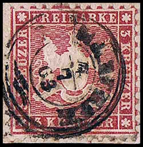 Württemberg 1863  Mi.-Nr. 26 - gestempelt