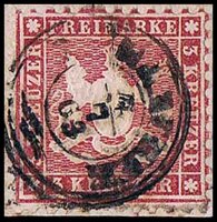 Württemberg 1863  Mi.-Nr. 26 - gestempelt