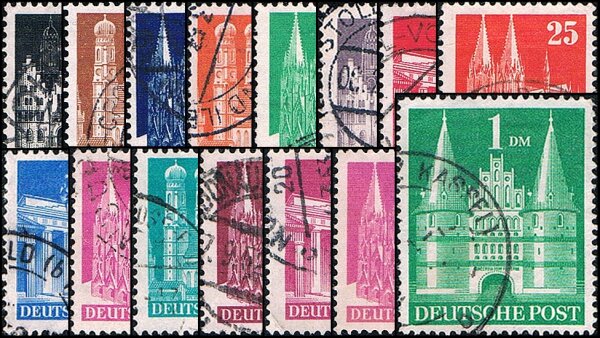 Bizone 1948 Mi.-Nr. 73-97eg - gestempelt