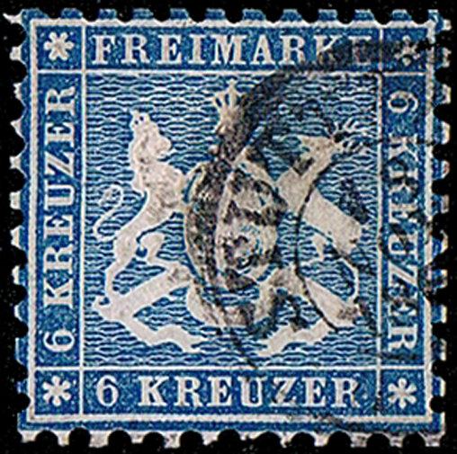 Württemberg 1863  Mi.-Nr. 27 a - gestempelt