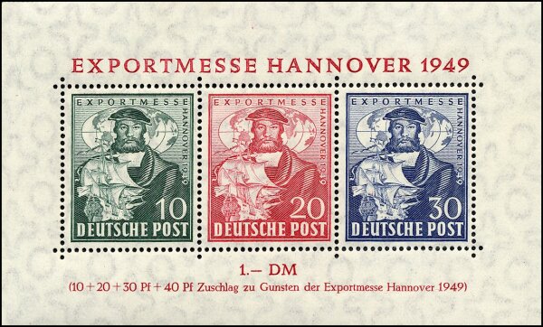 Bizone 1949 Block 1 a - postfrisch