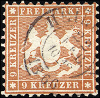 Württemberg 1863  Mi.-Nr. 28 a  - gestempelt