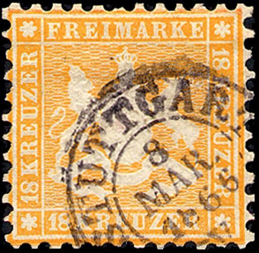 Württemberg 1863  Mi.-Nr. 29 - gestempelt