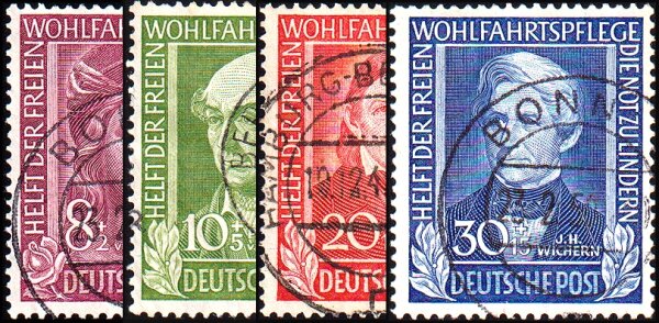 BRD 1949 Mi.-Nr. 117-120 - gestempelt