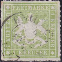Württemberg 1865  Mi.-Nr. 30 - gestempelt