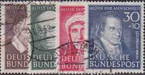BRD 1951 Mi.-Nr. 143-146 - gestempelt