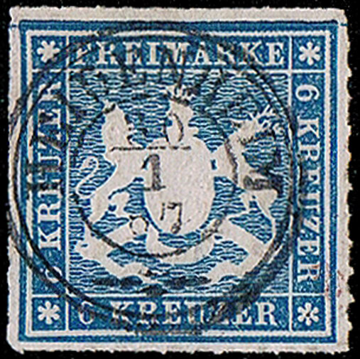 Württemberg 1865  Mi.-Nr. 32 - gestempelt