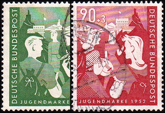 BRD 1952 Mi.-Nr. 153-154 - gestempelt