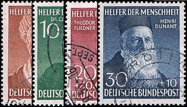 BRD 1952 Mi.-Nr. 156-159 - gestempelt