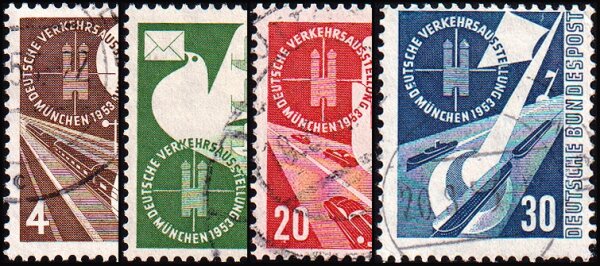 BRD 1953 Mi.-Nr. 167-170 - gestempelt