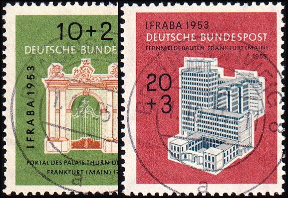 BRD 1953 Mi.- Nr. 171-172 - gestempelt