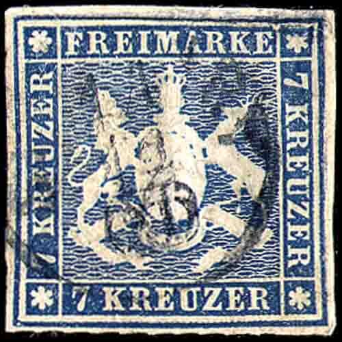 Württemberg 1868  Mi.-Nr. 35 a - gestempelt