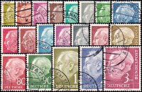 BRD 1954 Mi.-Nr. 177-196 - gestempelt