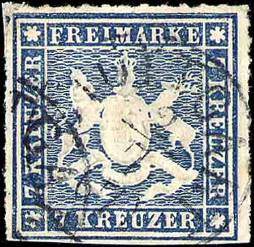 Württemberg 1868 Mi.-Nr. 35 b - gestempelt