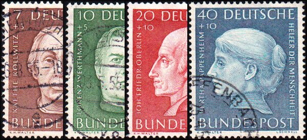 BRD 1954 Mi.-Nr. 200-203 - gestempelt