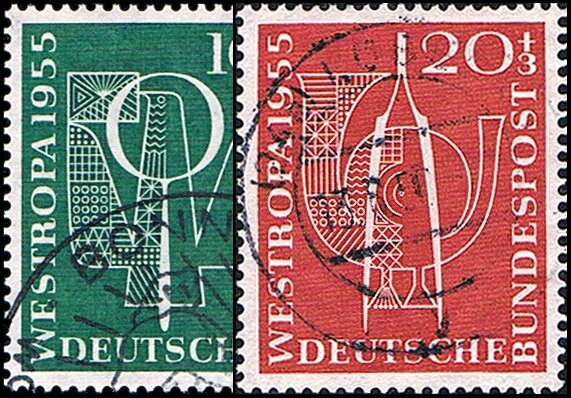 BRD 1955 Mi.-Nr. 217-218 - gestempelt