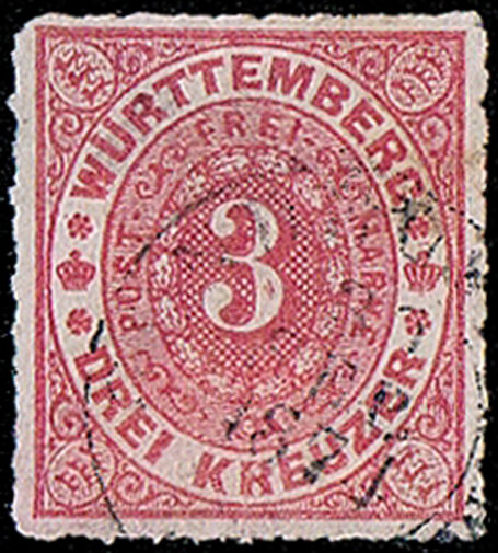 Württemberg 1869  Mi.-Nr. 38 - gestempelt