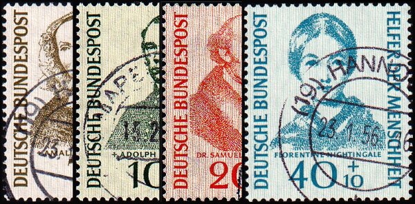 BRD 1955 Mi.-Nr. 222-225 - gestempelt