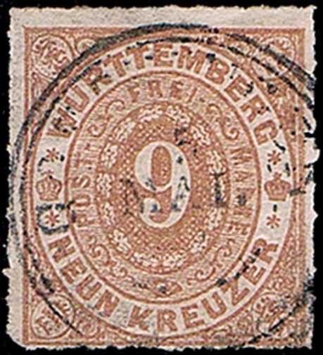 Württemberg 1869  Mi.-Nr. 40 - gestempelt