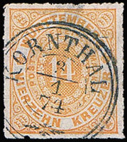 Württemberg 1869  Mi.-Nr. 41 - gestempelt