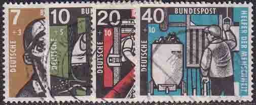 BRD 1957 Mi.-Nr. 270-273 - gestempelt