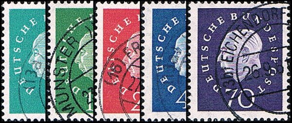 BRD 1959 Mi.-Nr. 302-306 - gestempelt