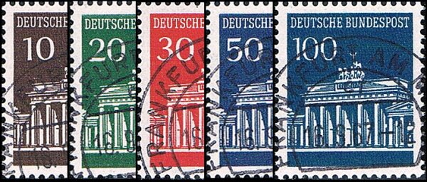 BRD 1966 Mi.-Nr. 506-510 - gestempelt