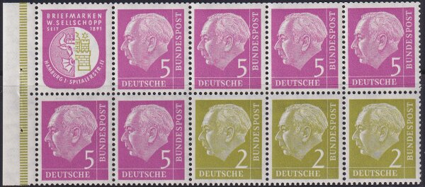 BRD 1956 Nr. H-Bl. 6 - postfrisch