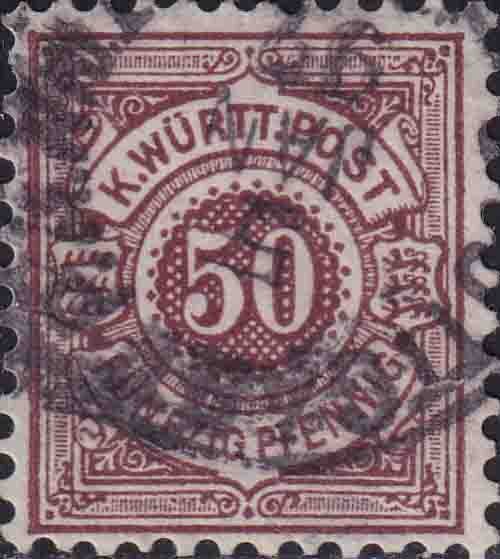 Württemberg 1891-1902 Mi.-Nr. 59 - gestempelt