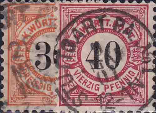 Württemberg 1900 Mi-Nr. 61-62 - gestempelt