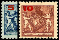 Liechtenstein 1924 Mi.-Nr. 61-62 A - ungestempelt
