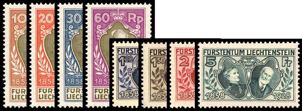 Liechtenstein 1928 Mi.-Nr. 82-89 - ungestempelt
