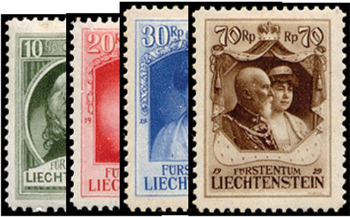 Liechtenstein 1929 Mi.-Nr. 90-93 - ungestempelt