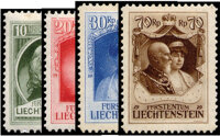 Liechtenstein 1929 Mi.-Nr. 90-93 - ungestempelt