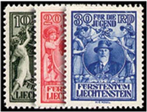 Liechtenstein 1932 Mi.-Nr. 116-118 - ungestempelt
