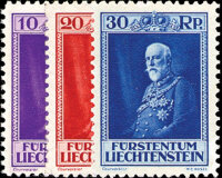 Liechtenstein 1933 Mi.-Nr. 122-124 - ungestempelt