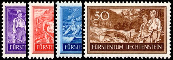 Liechtenstein 1937 Mi.-Nr. 152-155 - ungestempelt