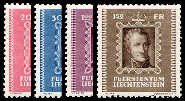 Liechtenstein 1942 Mi.-Nr. 207-210 - ungestempelt