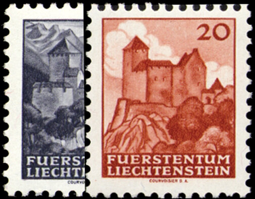 Liechtenstein 1943 Mi.-Nr. 222-223 - ungestempelt