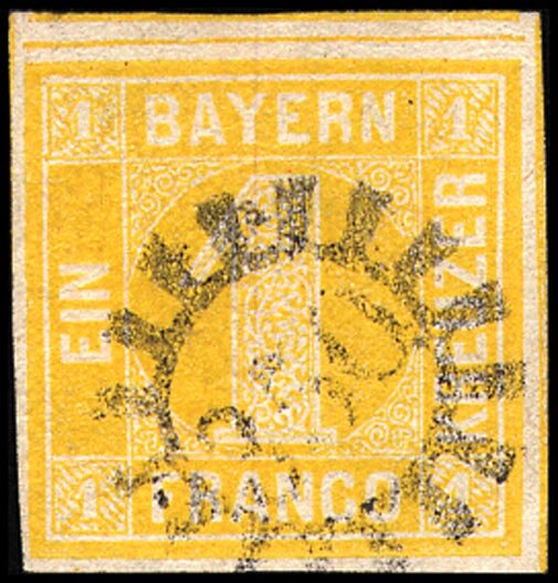 Bayern 1862 Mi.-Nr. 8 - gestempelt