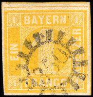 Bayern 1862 Mi.-Nr. 8 - gestempelt
