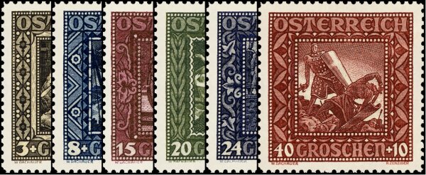 Österreich 1926 Mi.-Nr. 488-493 - postfrisch