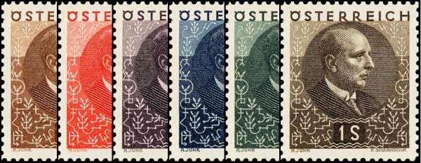 Österreich 1930 Mi.-Nr. 512-517 - postfrisch